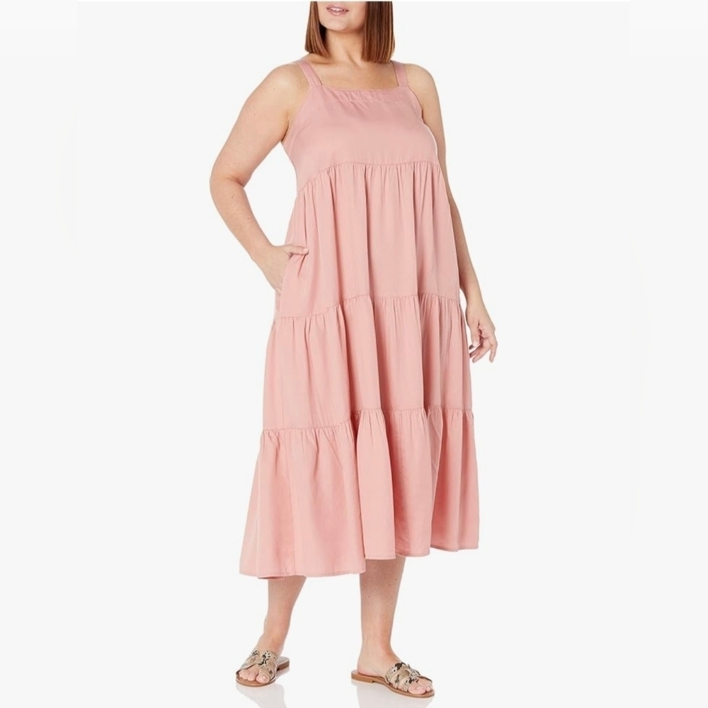 The Drop Women's Britt Tiered Midi Tent Dress #796, 1025 - Picture 11 of 11